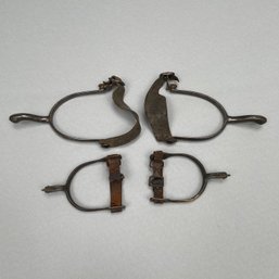Pair Of Adult Spurs And A Pair Of Child's Spurs