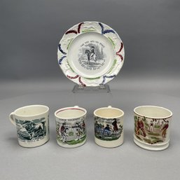 Five Staffordshire Children's Wares, 1830-50