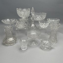 Eleven  American Brilliant Cut Glass Wares