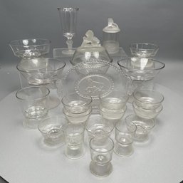 Group Of Early American Pressed Glass 'Lion' Pattern Wares, Gillinder & Sons