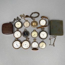 Twelve Pocket Watches, Various Makers