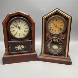 Two Connecticut Shelf Clocks, Ingraham & New Haven