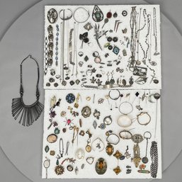 Large Group Of Sterling Silver And Other Costume Jewelry