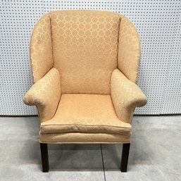 Chippendale Style Mahogany Wingback Chair