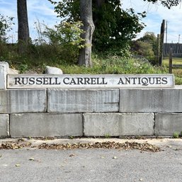 'Russell Carrell Antiques' Trade Sign
