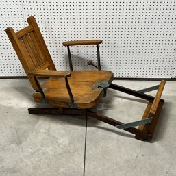 Stained Pine Fish Fighting Chair, L.D. Lothrop