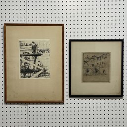 Philip Kappel And Ernest Roth - Two Etchings