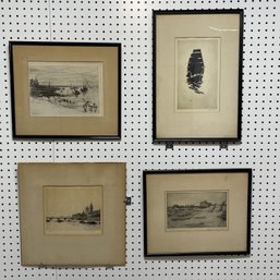 British And American Artists - Four Etchings