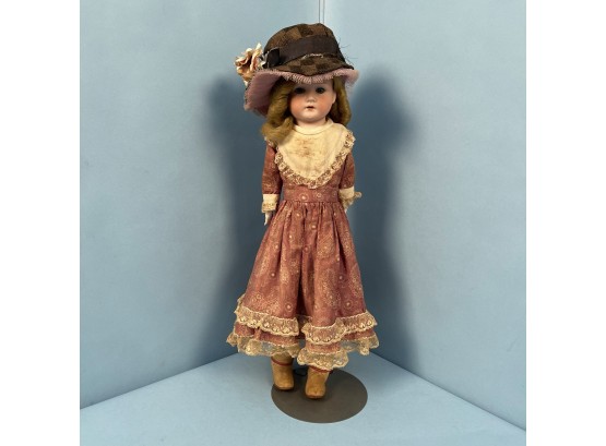 German Open Mouth Bisque Head Doll, Mabel 5/0