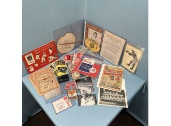 Lot Of Sports Ephemera: Pittsburgh Susce Contract, Photos, Tix, Ball, Cards....