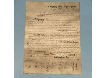 Civil War Era 1861 Philadelphia And Cincinnati Proclamation