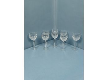 Set Of Eight Waterford Crystal Wine Glasses