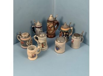 Lot Of 7 Steins And A Hires Rootbeer Mug