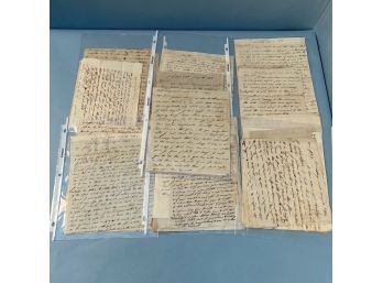 Collection Of 25 Letters By  Moses Brown Of Newburyport, MA Regarding Merchant Transactions