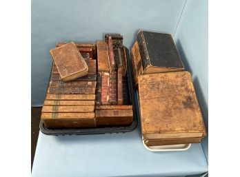 Lot Of Leatherbound Books