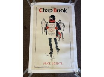 Chap-book Ad Poster Together With Another Mounted On Linen