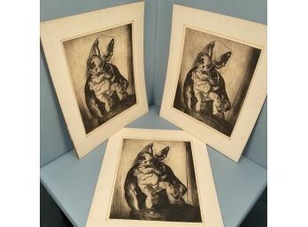 Lot Of 3 J E Costigan 'Mother And Child' Engravings From A Limited Edition Of 25