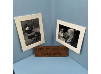 Berni Schoenfield Charlie Chaplin Photos And Berni's Photography Sign