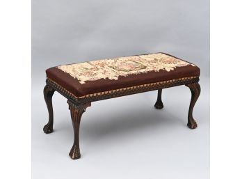 Chippendale Style Mahogany Window Seat