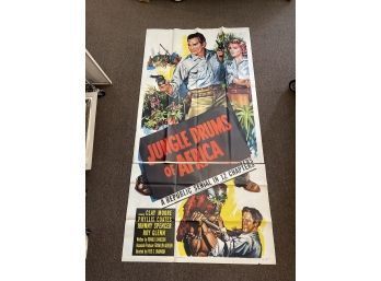Jungle Drums Of Africa Clay Moore Movie Poster 1952