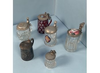 1879 MITAC Fence Vault Stein And 5 Glass Examples