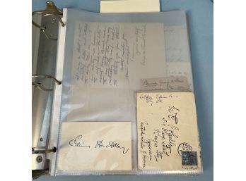 Album Of Letters Signed By Notable American Artists