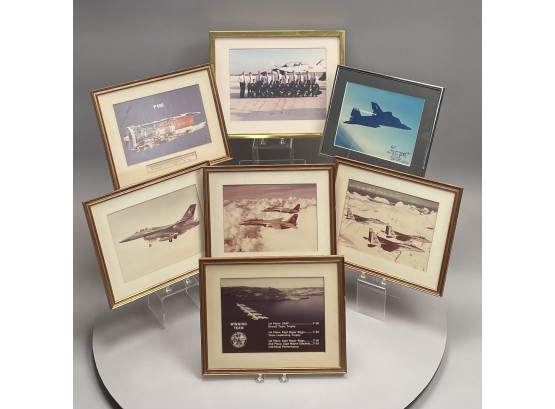 Seven Vintage Photographs Of United States Air Force Interest, Mid-Twentieth Cemntury