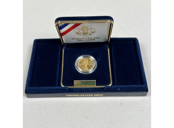 1994 World Cup USA $5 Gold Proof Commemorative Coin