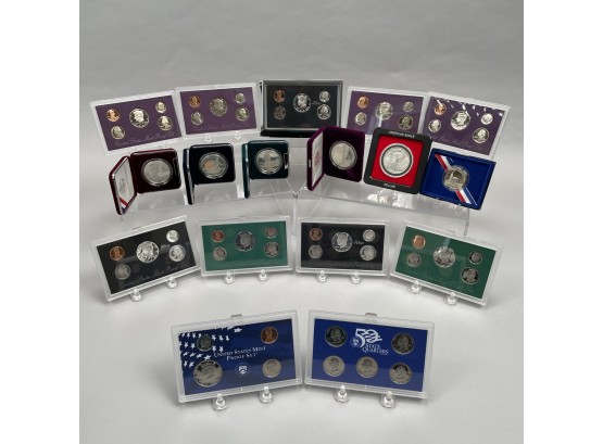 Group Of Assorted US Commemorative Silver, Mint & Proof Sets