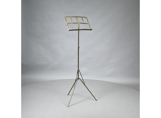 American Brass Adjustable And Collapsible Music Stand, Early To Mid-Twentieth Century