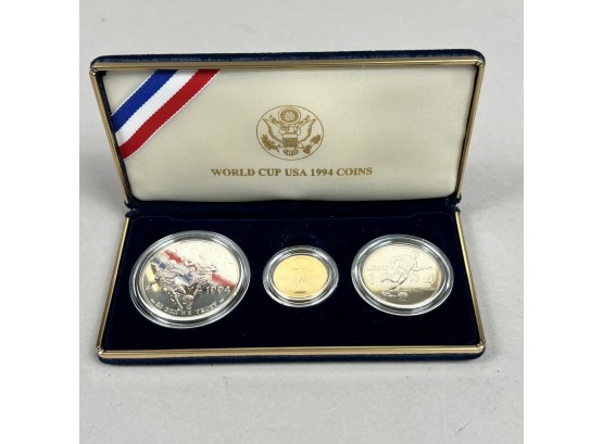 1994 World Cup USA 3 Piece Commemorative Coin Set