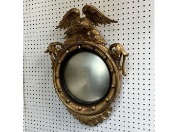 Classical Carved Giltwood Four-Light Girandole Mirror, Early Nineteenth Century