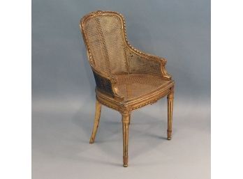 Louis XVI Style Carved Giltwood Bergere