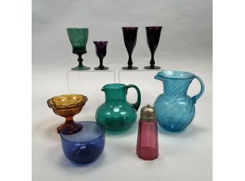 Nine American And Continental Glass Tablewares, Late Nineteenth-Twentieth Century