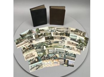 Two Photograph Albums Filled With A Group Of British & European Postcards, & Loose Postcards, Early 20th Cen.