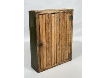American Yellow Pine Wainscot Cupboard, Late Nineteenth Century