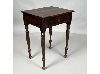 Sheraton Walnut Work Table, Circa 1830