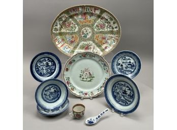 Ten Chinese Export Porcelain Tablewares, Mid-Eighteenth, Nineteenth-Twentieth Century