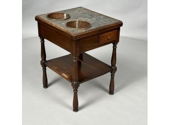 English Country Mahogany Decanter Stand