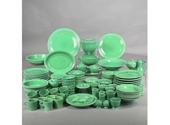 Fiestaware 'Light Green' Dinner Service, Homer Laughlin China Company, Mid-Twentieth Century