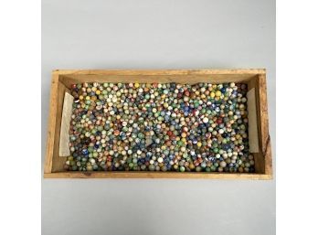 Large Group Of Assorted Machine-Made Marbles