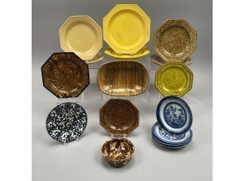 Group Of American, Continental And Canton Porcelain Plates