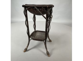 Wicker Sewing Stand, Late Nineteenth Century