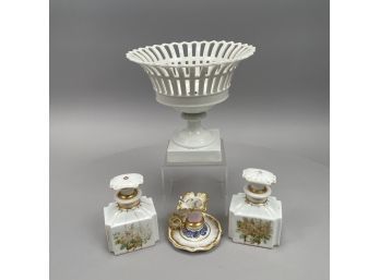 Four Paris Porcelain Utilitarian Wares, Second Half Nineteenth Century