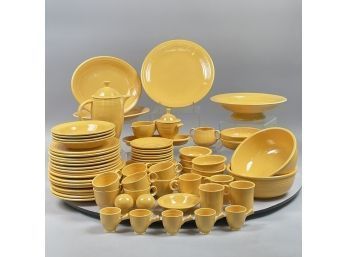 Fiestaware 'Yellow' Part Dinner Service, Homer Laughlin China Company, Mid-Twentieth Century