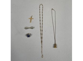 Group Of American Gold Jewelry, Various Makers, Twentieth Century
