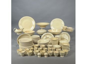 Fiestaware 'Ivory' Part Dinner Service, Homer Laughlin China Company, Mid-Twentieth Century