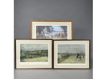 Lionel Edwards (British 1878-1966) And Jean Bowman (American 1918-1994). Three Equestrian Prints, Twentieth C.