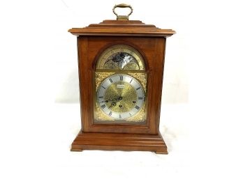 Seth Thomas Moon Dial Bracket Clock Franz Hermle Movement 8Day Westminster Chime