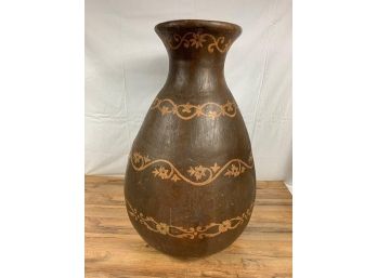 Very Large Brown Clay Pot